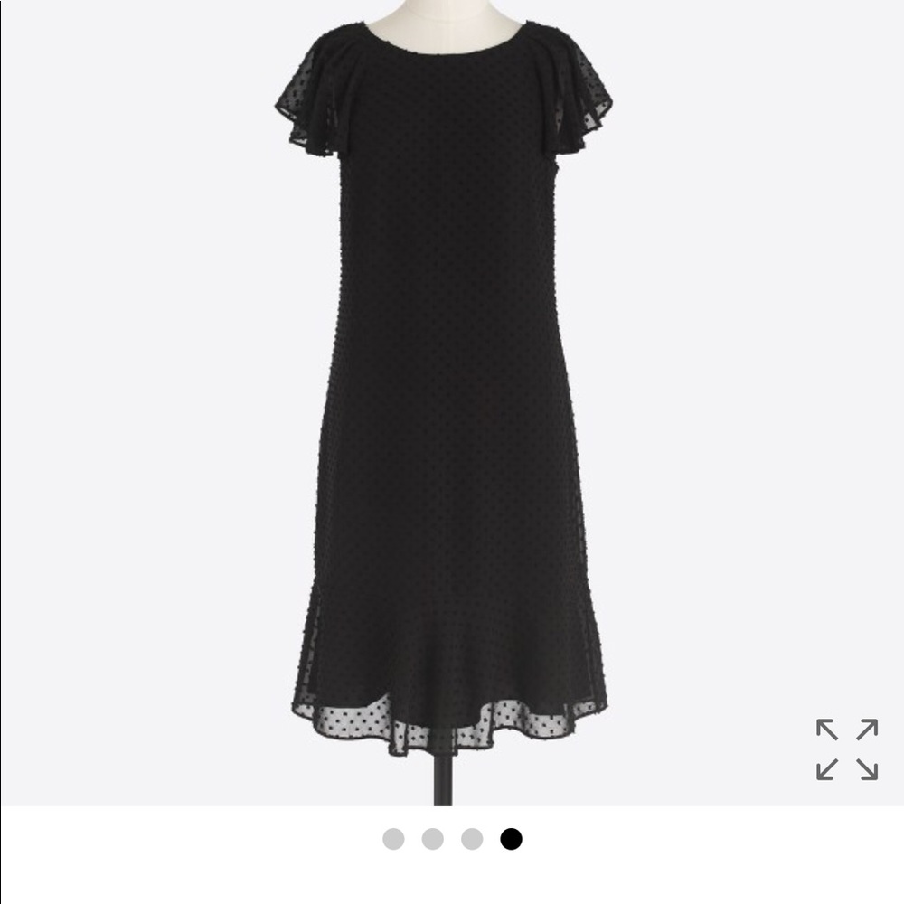Jcrew Black Swiss dot dress - Picture 4 of 8